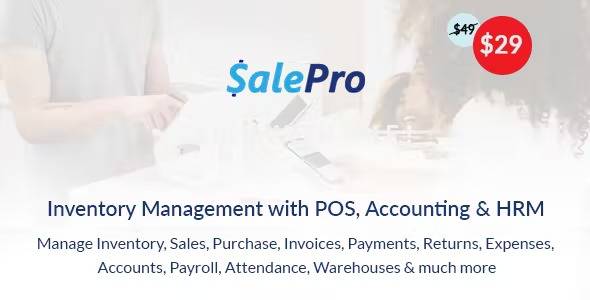 SalePro – Inventory Management System with POS, HRM, Accounting v3.7.2 (Updated)