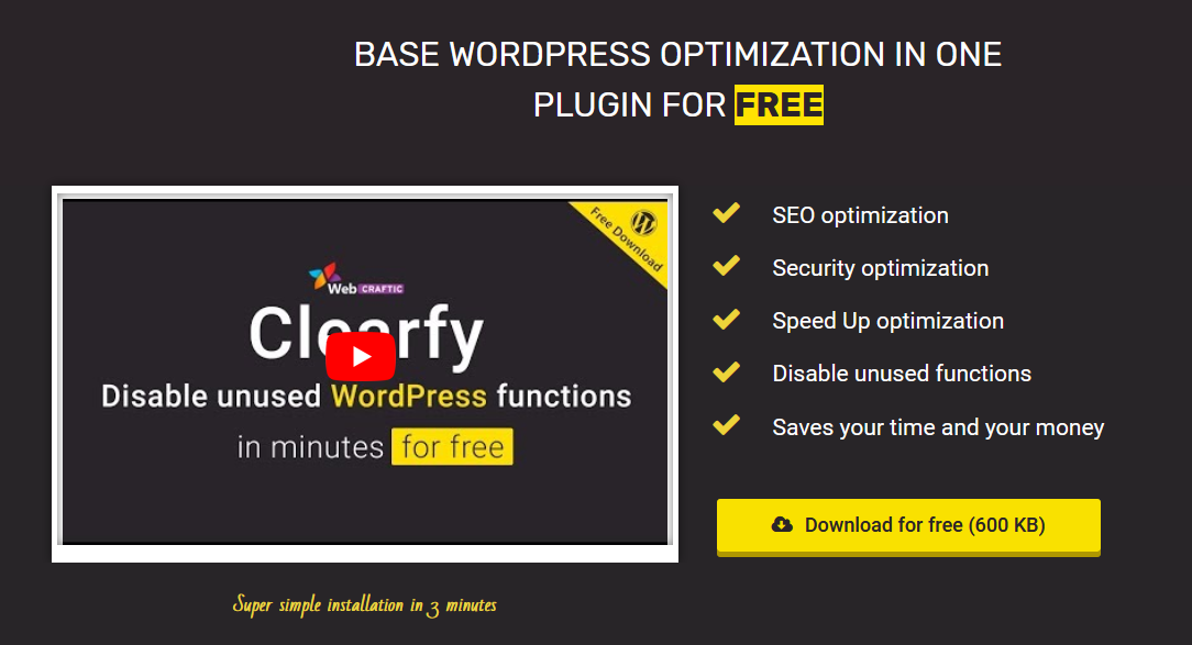 Webcraftic Clearfy – v2.1.9 Business Pack – v1.4.4 WordPress Plugin Download (Updated)