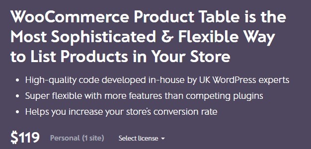 WooCommerce Product Table nulled