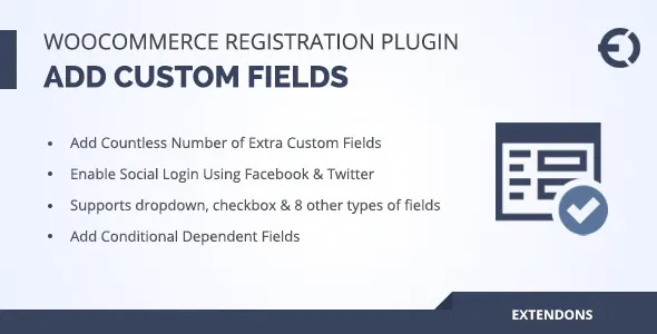 Custom User Registration Fields for WooCommerce Download | WordPress Plugin