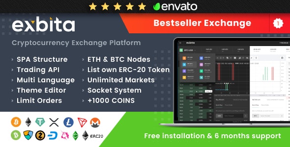 Exbita v2.2.2 – Cryptocurrency Exchange Script Download