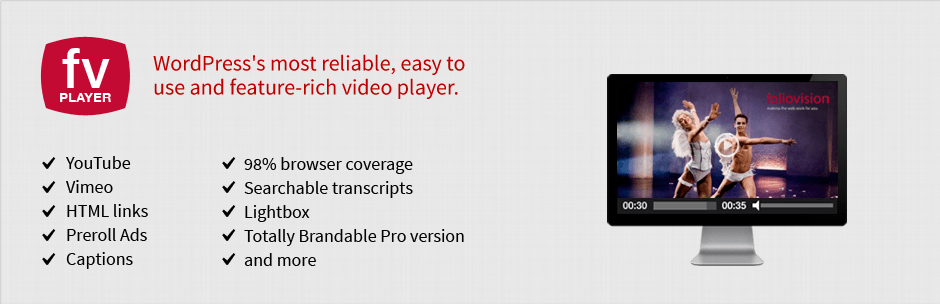 FV Flowplayer Video Player Pro | WordPress Plugin