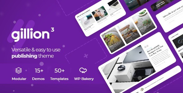 Gillion v4.8 – Multi-Concept Magazine, News, Review WordPress Theme Download