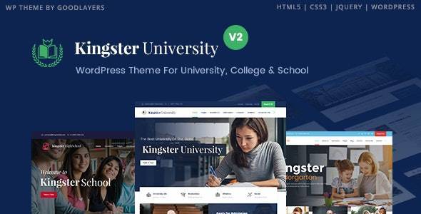 Kingster v.3.1.7 – Education WordPress For University, College and School Download | WordPress Theme