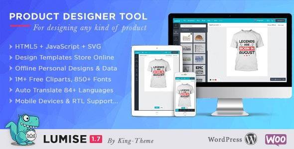 Lumise Product Designer v2.0.3 WooCommerce | WordPress