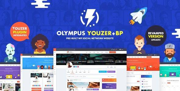 Olympus – Powerful BuddyPress Theme for Social Networking v4.4.1 Download