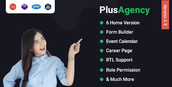 PlusAgency – Multipurpose Website CMS & Business Agency Management System v3.3 | Laravel