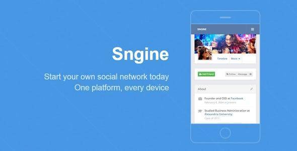 Sngine v3.11.1 The Ultimate PHP Social Network Platform (Updated)