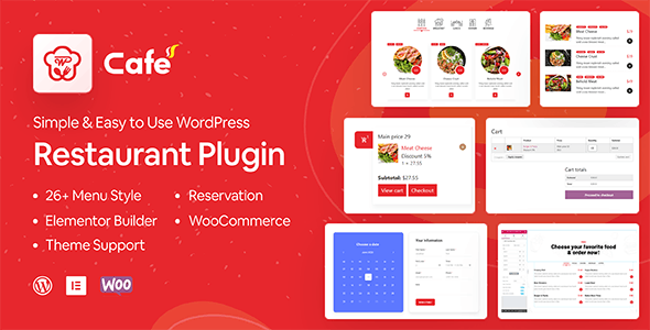 WP Cafe v2.2.14 – Restaurant Reservation and Food Menu Plugin for WordPress Download | WordPress Plugin (Updated)