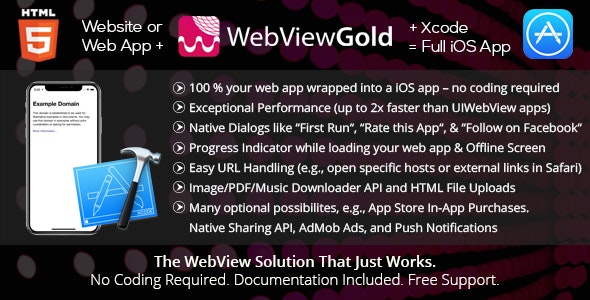 WebViewGold for Android v12.0 – WebView URL/HTML to Android app + Push, URL Handling, APIs (Updated)