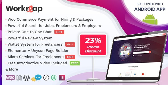 Workreap Freelance Marketplace WordPress Theme Download v2.7.1 (Updated)