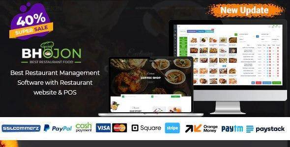 Bhojon v3.0 – Best Restaurant Management Software with Restaurant Website (Updated) | Php Scripts