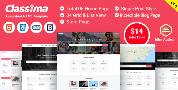 Classima Classified Ads WordPress Theme v2.5.0 (Updated)