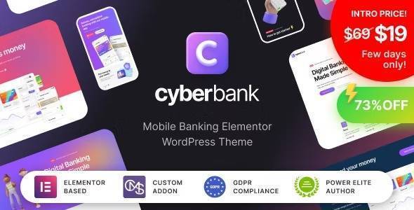 Cyberbank v1.0.7 Business and Finance Download WordPress Theme (Updated)