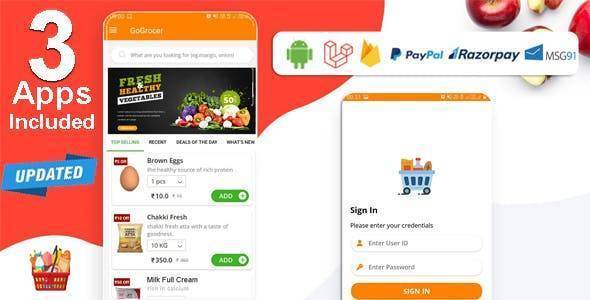 Multi-Store Grocery Delivery App with PHP Backend and Store Delivery Boy App Nulled – v1.6.9 Download