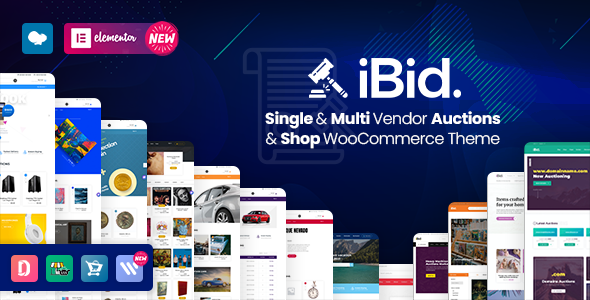 iBid v4.0.2 – Multi Vendor Auctions WooCommerce Theme Download