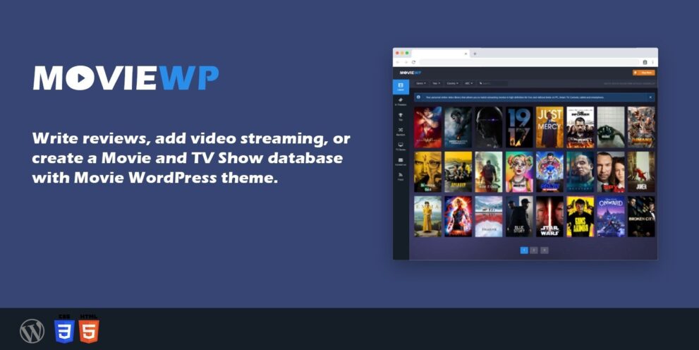 MovieWP v3.8.4 – Movie WordPress Theme + Full Plugin Download