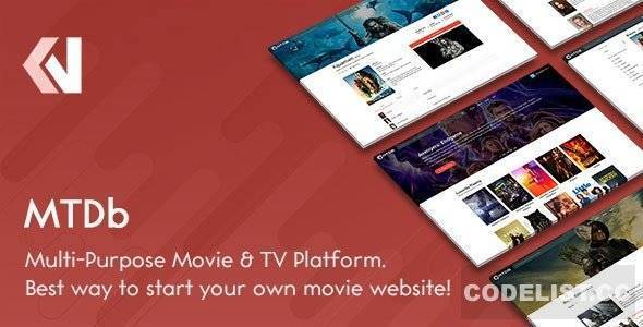 MTDb – v4.0.3 – Ultimate Movie TV Database GPL | Php Scripts