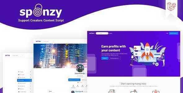 Sponzy v5.2 Support Creators Content Php Script