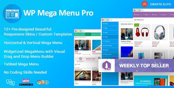 WP Mega Menu Pro – Responsive Mega Menu | WordPress Plugin