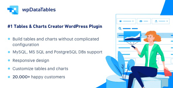 wpDataTables v6.1 + v5.4.1 – Tables and Charts Manager for WordPress Download