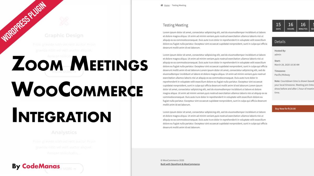 Zoom Meetings for WooCommerce – v2.3.0 (Updated) download | WordPress Plugin