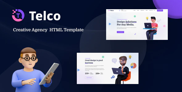 Telco – Creative Agency HTML Template Page Free Download