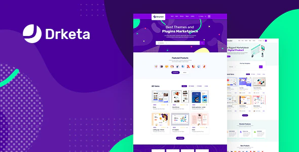 Drketa – Digital Marketplace HTML Template Free Download