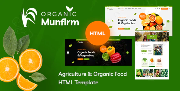 Munfirm - Organic & Healthy Food HTML Template Download