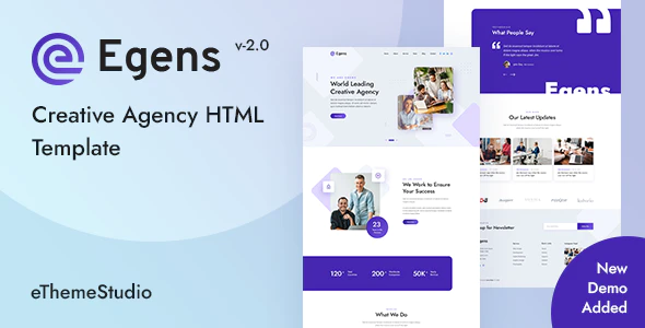 Egens – Creative Agency HTML Template