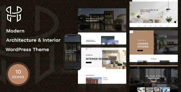 hellix modern architecture & interior design wordpress theme