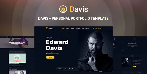 Davis – Personal portfolio HTML Template