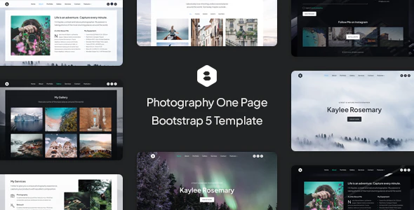 Locus – Photography One Page Bootstrap Template Download