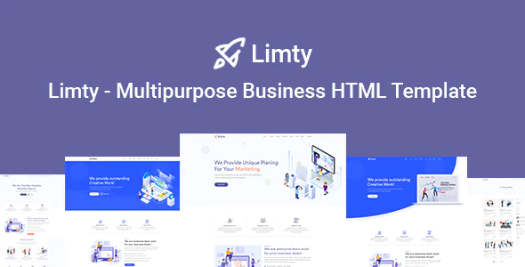 Limty – Business Landing Page HTML Template with RTL Download