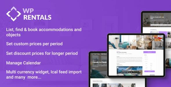 WP Rentals v3.11.4 – Booking Accommodation WordPress Theme (Updated)