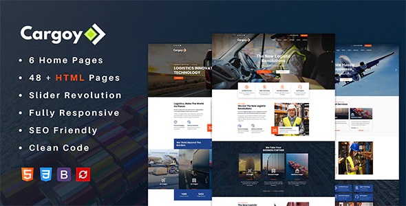 Cargoy – Logistics & Transportation HTML Template Download