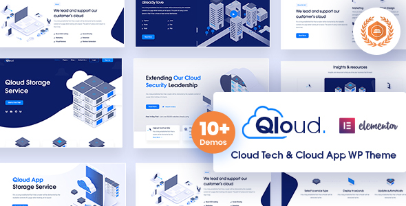 Qloud v3.0.2 Cloud Computing, Apps & Server Download | WordPress Theme