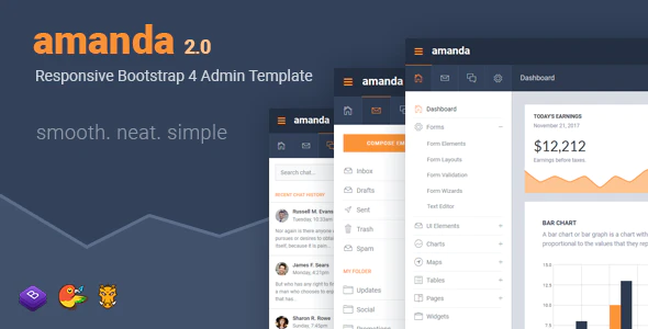 Amanda Responsive Bootstrap Admin Template