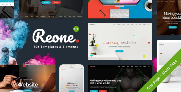 Reone – One Page Parallax HTML Template Download