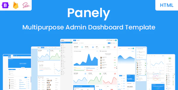 Panely – HTML Multipurpose Admin Dashboard Template Download