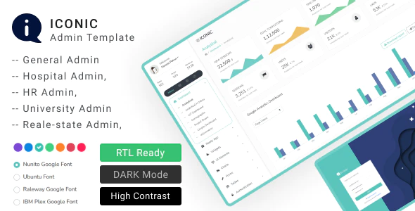 Iconic Admin Dashboard Template