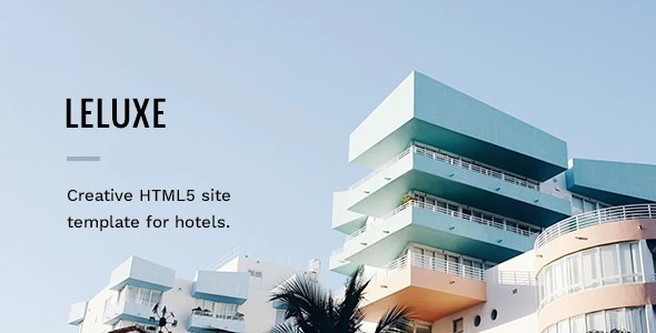 LeLuxe – Booking Hotel Free HTML Site Template Download