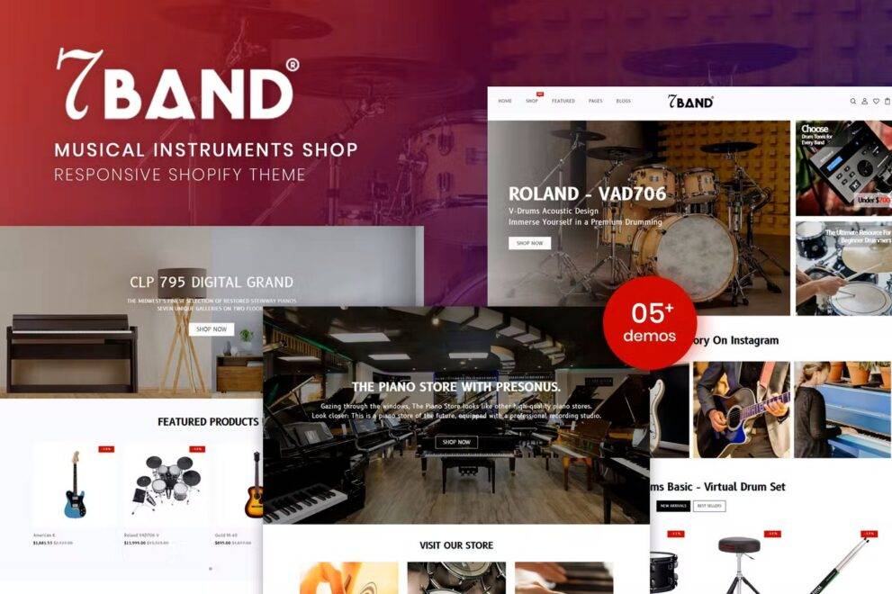 7Band v.1.0.0 – Best Musical Instruments Shop Shopify Theme