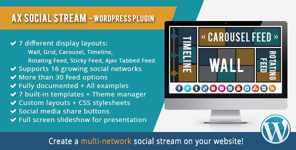 AX Social Stream v3.9.14 Download | WordPress Plugin