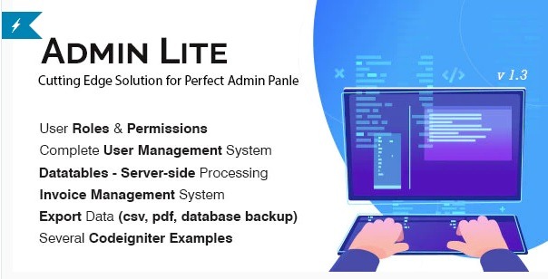 Admin Lite PHP Admin Panel + CRUD – v.4.0 | Php Script