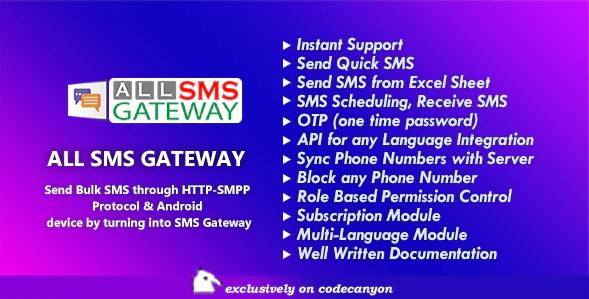 All SMS Gateway v3.0 |  Php Script