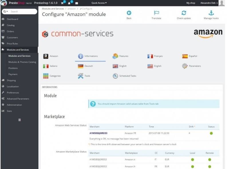 Amazon Market Place Module – v5.1.1 with the SP-API + Amazon.be [Prestashop v1.7] | Prestashop