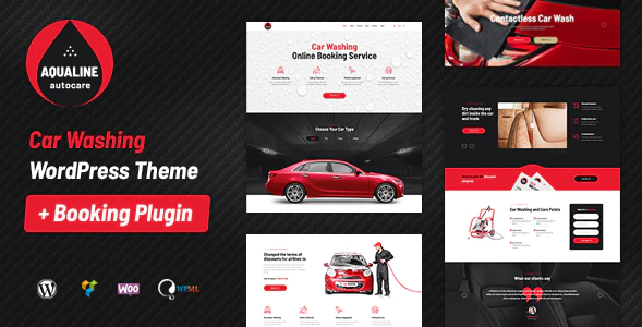 Aqualine v1.2.2 – WordPress car wash theme with reservation system | WordPress Theme