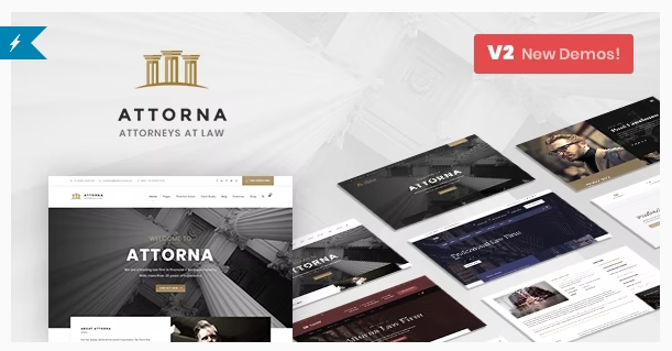 Attorna v2.0.8 – Law, Lawyer & Attorney WordPress Theme (Activated)