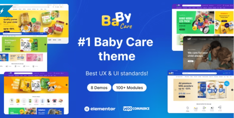 BabyCare Kids Store WooCommerce WordPress Theme Nulled